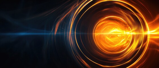 Poster - Abstract circular light effect backdrop