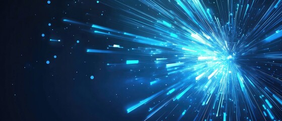 Poster - Futuristic abstract background with glowing rays ideal for business web design print materials or presentations
