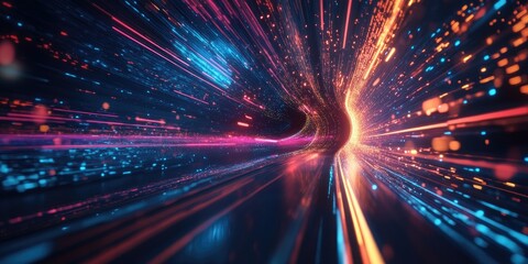 Poster - Futuristic abstract background representing energy and speed