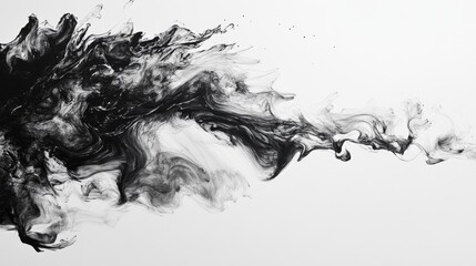 Poster - Monochrome artwork featuring dynamic black and white elements