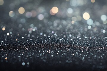 Poster - Vibrant abstract background in grey with shimmering glitter