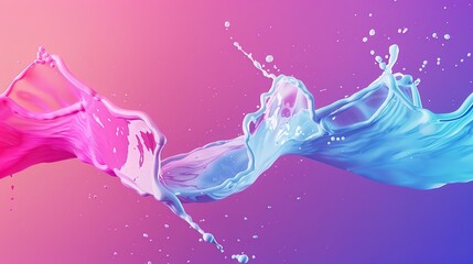 Wall Mural - Color_gradient_splash_banner_background