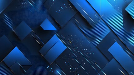 blue geometric shape abstract technology background. 