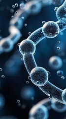 Poster - A close-up of oocytes overlaid with a DNA strand, symbolizing the inheritance of trauma across generations. The simple design allows for large copy space.