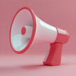 © ham - 3D 화이트 레드 메가폰
