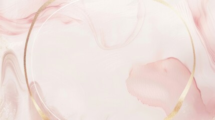 Canvas Print - Abstract pink background with strokes of watercolor paint
