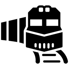 Wall Mural - rail freight transportation solid icon