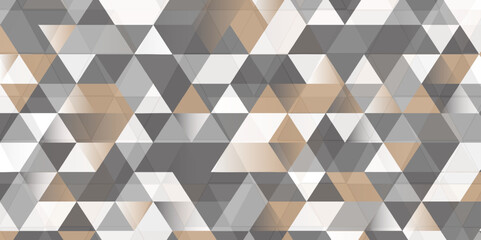 Fototapete - Abstract colorful Seamless triangular pattern background. Pattern with random colored Diamonds Generative Art background Art, Multi Colored, Party Social Event Vector design and modern art template.	