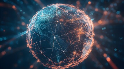 Poster - A Digital Earth Illuminated by Interconnected Lines and Nodes