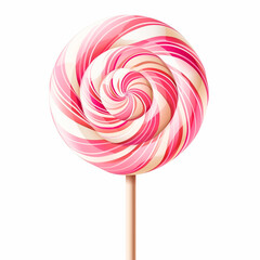 Wall Mural - Striped lollipops. Striped mints. Illustrations for the new year, sweets on sticks.