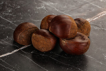 Sticker - Tasty delicous brown natural Chestnut