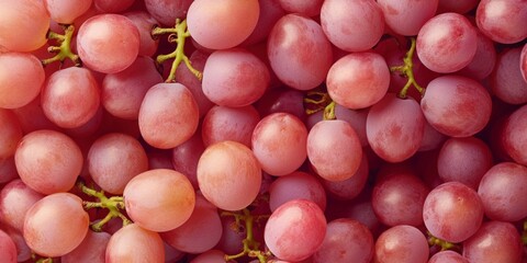 Poster - Fresh and ripe red grapes displayed beautifully. These grapes are plump and juicy. Perfect for snacking, cooking, or garnishing dishes. A vibrant and healthy choice. AI