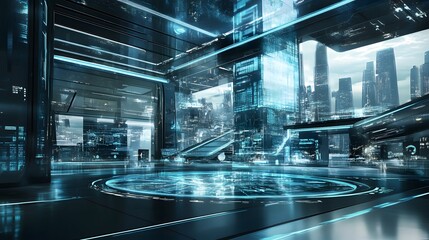 business background, innovation and high tech. 