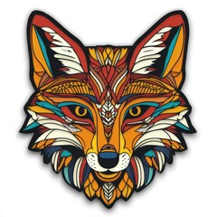 Poster - Fox Pattern Illustration.