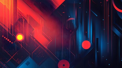 abstract technology communication concept vector background. 