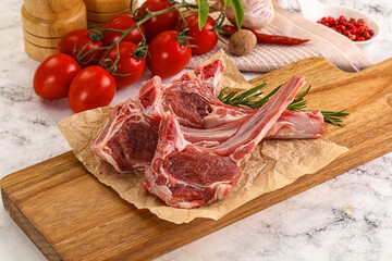 Sticker - Raw Rack of Lamb for cooking