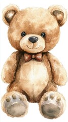 Sticker - Watercolor Teddy Bear.