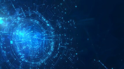abstract technology communication concept vector background. 