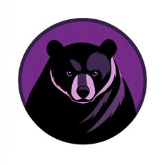 Canvas Print - Purple Bear Logo.