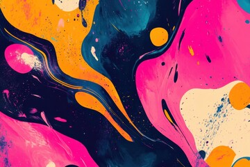 Poster - Lively creative design featuring unique abstract textures and patterns