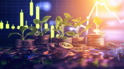 Poster - Financial Growth Investment Concept for Business Planning