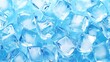 © Li - Clear and refreshing ice cubes displayed against a clean background, showcasing their crystalline structure and cool translucence.