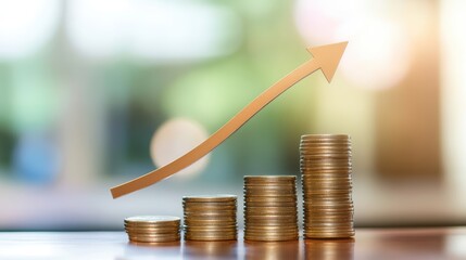 Poster - E-commerce Growth Visualization with Stacked Coins