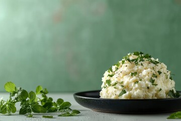 Creamy Mashed Potatoes with Parsley and Pepper