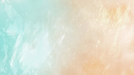 Poster - Abstract pastel background in turquoise and yellow with a textured, vintage paper effect, ideal for banners, backdrops, websites, or social media posts