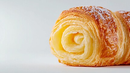 Wall Mural -   A close-up of a pastry with powdered sugar sprinkled on its edges