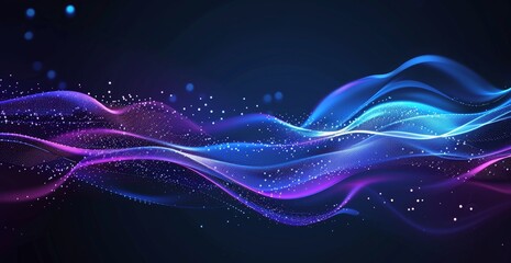 Abstract Neon Wave