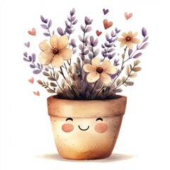 Canvas Print - Happy Flower Pot.