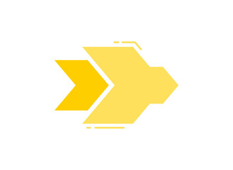 Poster - Arrow icon for web or social media. Direction flat illustration.