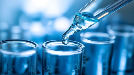 Poster - Dropper Dispensing Liquid Into Test Tube