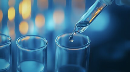 Poster - Droplet of Liquid Falling from a Pipette into a Test Tube