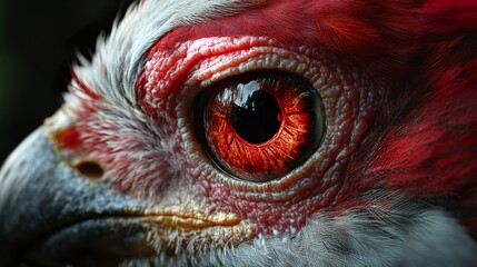 Poster - Close-Up of a Bird's Eye with Red Iris