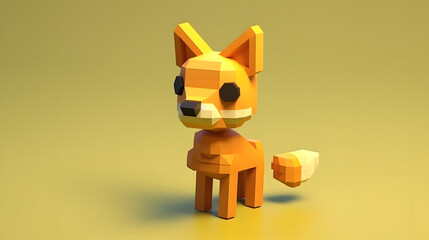 Canvas Print - Jackal 3d Character Cartoon