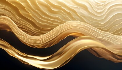 Wall Mural - elegant background featuring shimmering golden waves