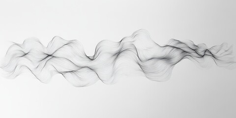 Poster - Simple Line Drawing Abstract on White Background