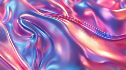 Abstract holographic patterns, futuristic, vibrant colors, 3D rendering