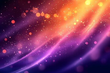 Poster - colorful abstract background featuring bokeh lights and soft waves