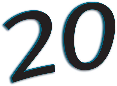 numbers, 20 typography