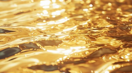 Poster - glittering reflections on golden water during sunset at a serene lakeside location