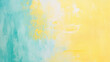 © Worakit - Cheerful and bright abstract painting featuring pale yellow and light aqua colors, creating vibrant and uplifting atmosphere. soft blending of hues evokes sense of calm and joy