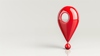 Aufkleber - Location pin marker on a neutral background detail for navigation and mapping purposes