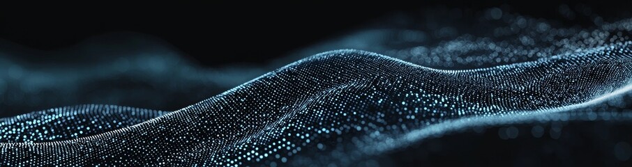 Poster - a futuristic point wave on an abstract background with a dynamic wave. abstract wave. stock. renderi