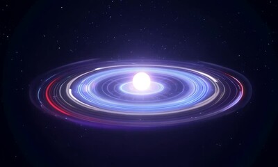 Wall Mural - planet in space. outer space abstract background with amazing nebula galaxy