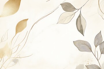 Wall Mural - Watercolor Flowers Beautiful Wedding Illustrations of Small Fragmented Flowers