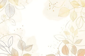 Wall Mural - Watercolor Flowers Beautiful Wedding Illustrations of Small Fragmented Flowers