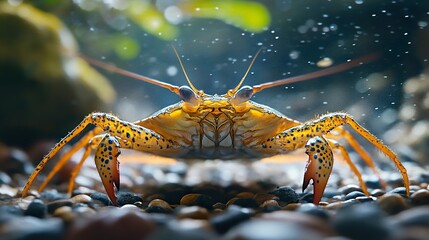 Canvas Print - Close-up of a Crab in its Natural Habitat